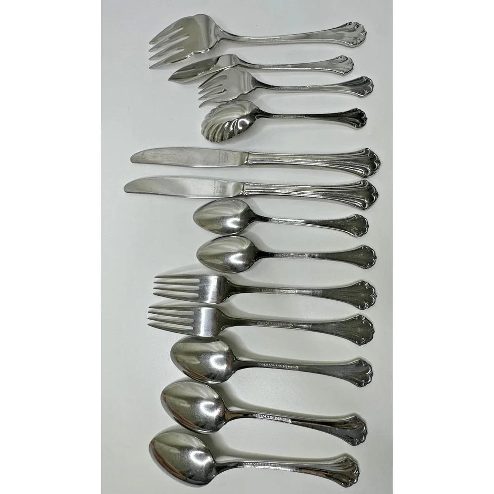 Reed & Barton REGINE Stainless Flatware Replacement Set 13 Dinner Fork Serving